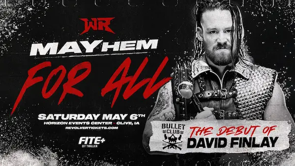 David Finlay arrive à la Wrestling Revolver